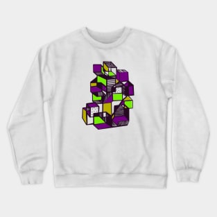 Geometric popart city modern Crewneck Sweatshirt